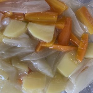 Misto patate, carote, finocchi cotti al vapore