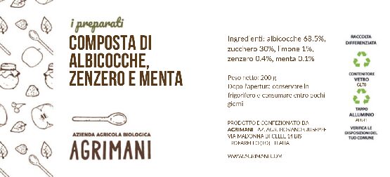 Composta di albicocche, zenzero e menta